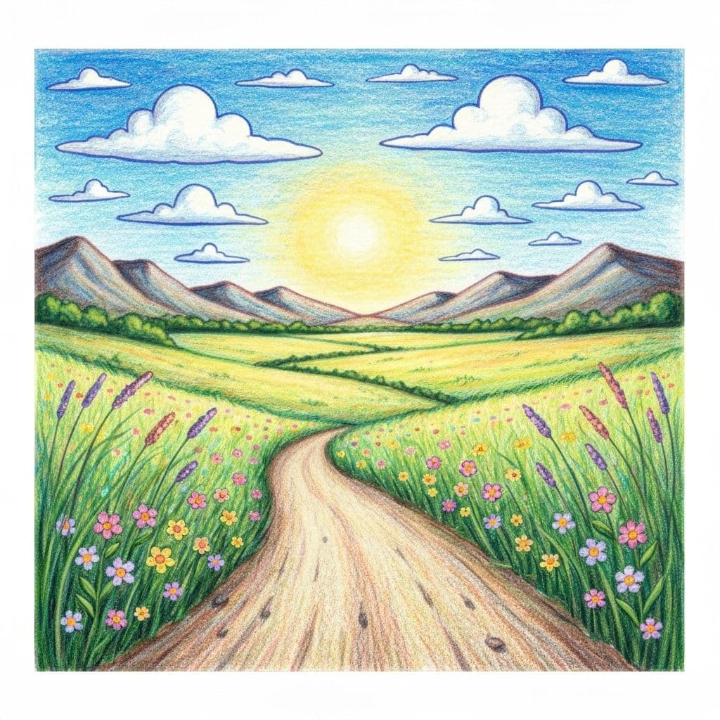 Whimsical Landscape before